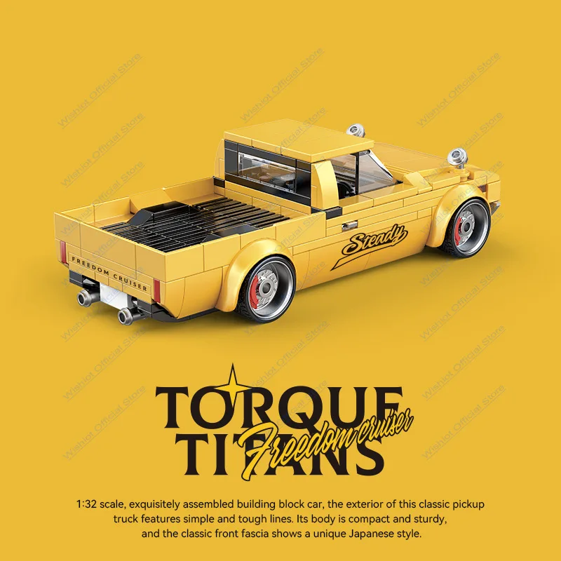 Nieuwe PB8842 Technische Pickup Truck Sportwagen Bouwstenen Racing Voertuig Model Met Container Box Bricks Speelgoed voor Kid Geschenken