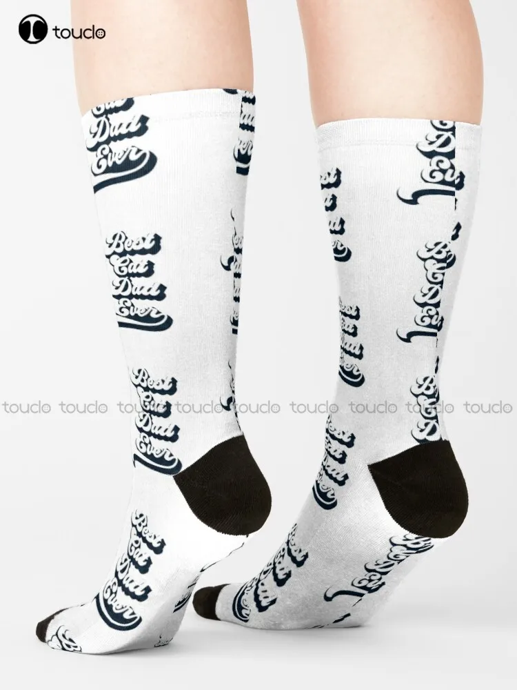 Best Vegan Cat Dad Ever Socks Bride Socks Unisex Adult Teen Youth Socks Custom Gift 360° Digital Print Hd High Quality Women Men