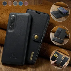 Flip Case For Sony Xpera 10 VI 2024 2IN1 Detachable Leather Wallet Cover For Sony Xperia 1 VI 5V 10 V 1V 10VI Luxury Funda