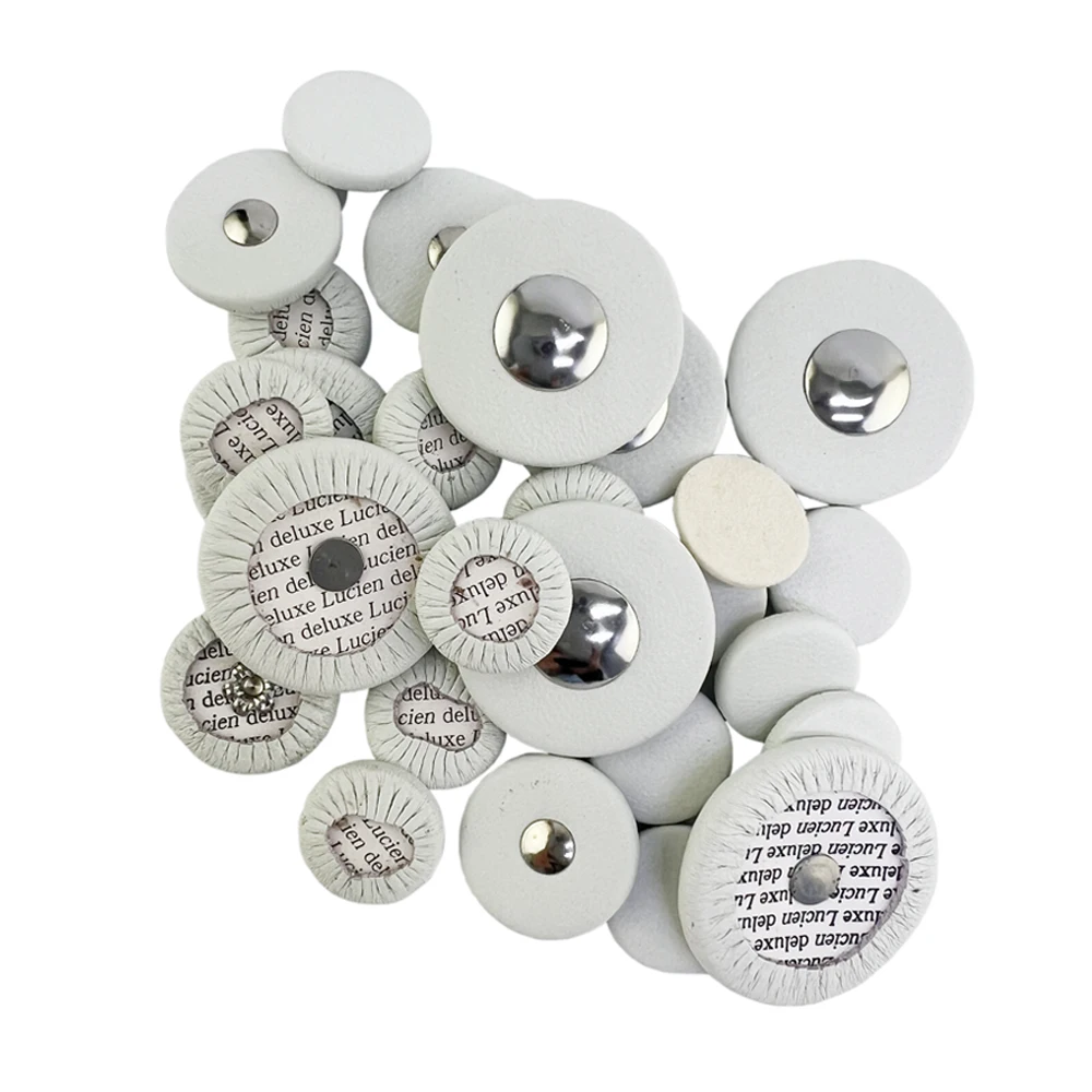 1set Advanced real leather bass clarinet pads