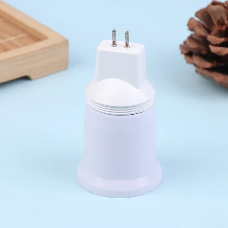 1Pcs MR16 G5.3 To E26/E27 Plug-in Lamp Holder Changed To Threaded Lampholder Lamp Holder Converter Adapter Screw Socket
