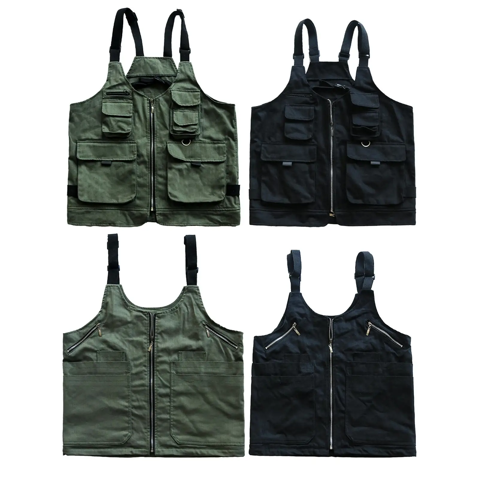 Camping Vest, Barbecue Apron with Pockets, Durable Bag, Woodworking Apron for