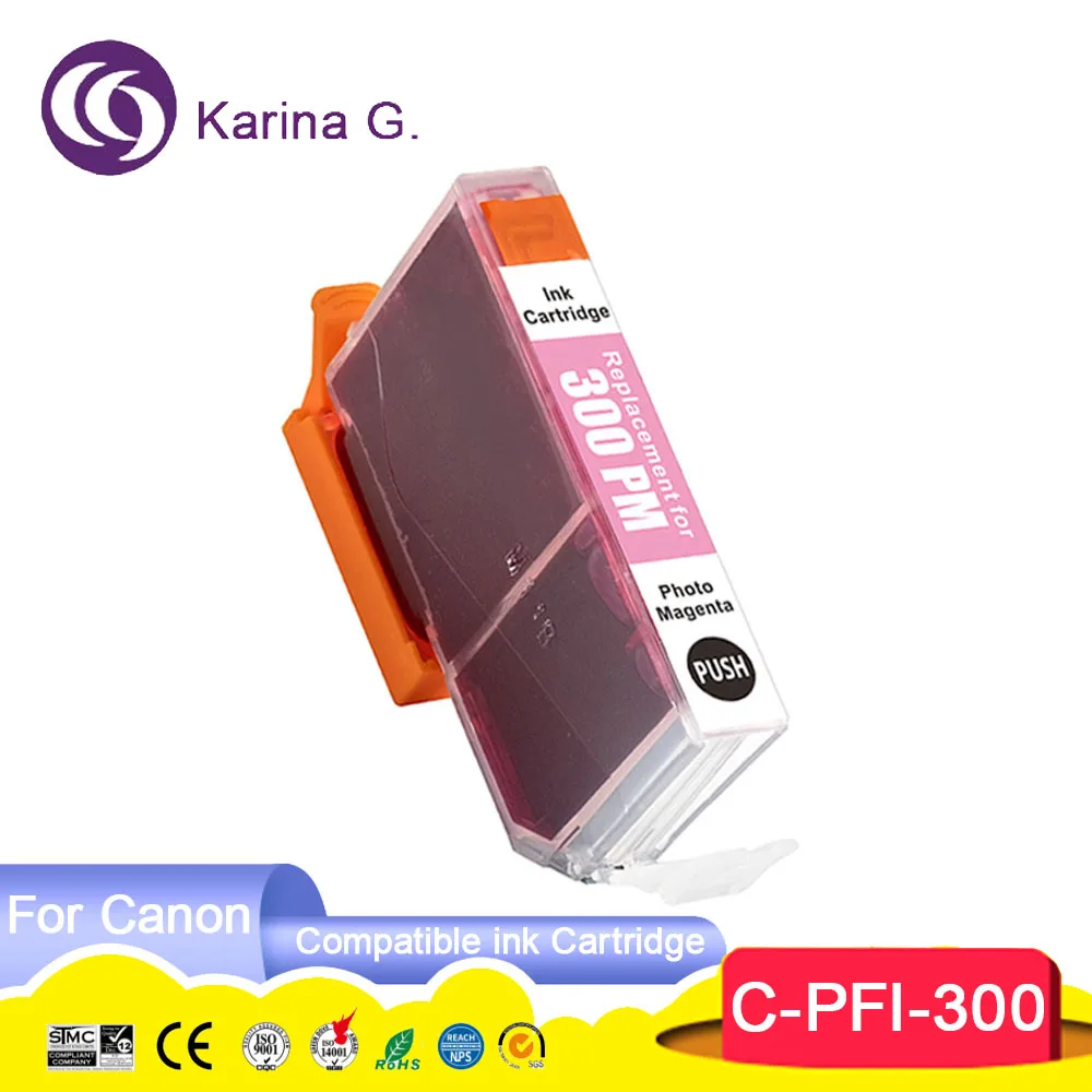 Imagem -03 - Cartucho de Tinta Compatível para Impressora Canon Imageprograf Pro300 Pfi300 Cor Premium