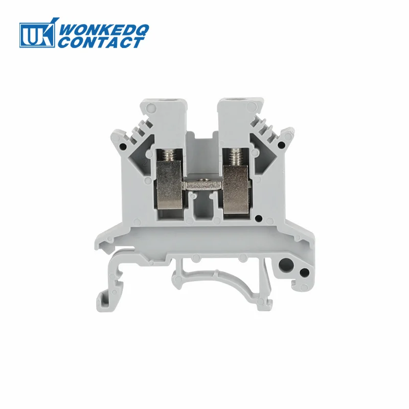 10 Stuks UK 2.5 Klemmenblok UK2.5B Schroefverbinding Sluit Strip 2.5B 2.5mm2 Kabel Elektrische Din Rail Draad Connector