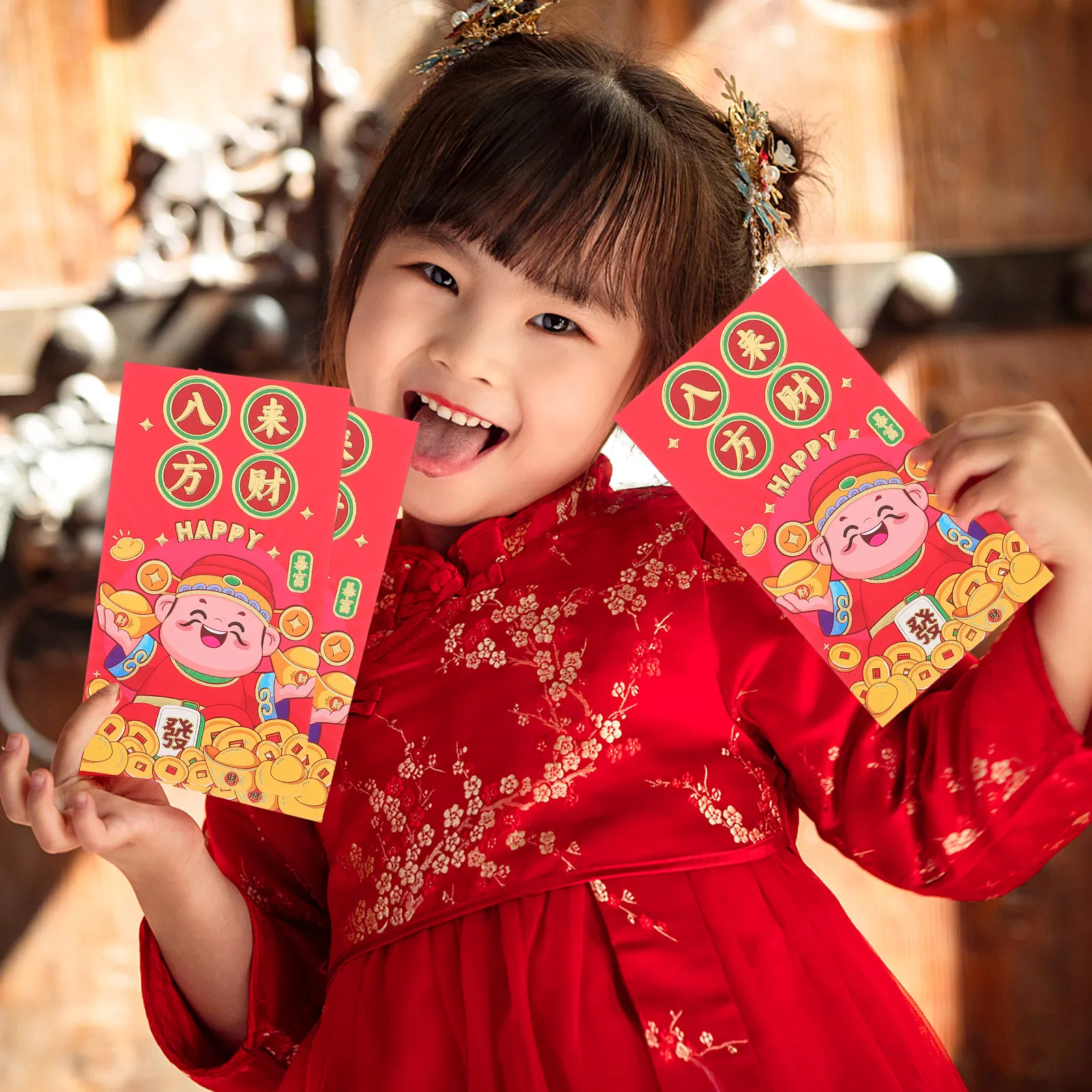 

30Pcs 2025 Snake Year Red Envelopes Spring Festival Lucky Money Pack Elegant Spacious Design for Gifting Blessings Prosperity