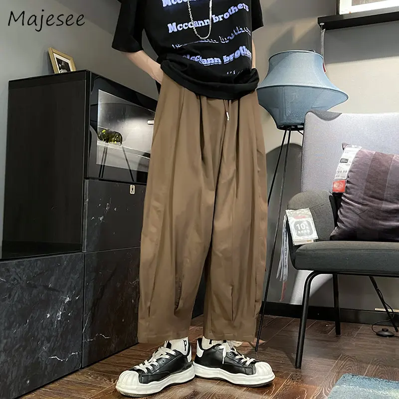 

Casual Pants Men Harem Trousers High Street Chic Baggy Students All-match Teens Fashion Pantalones Cool Hip Hop Ins Ulzzang Cozy