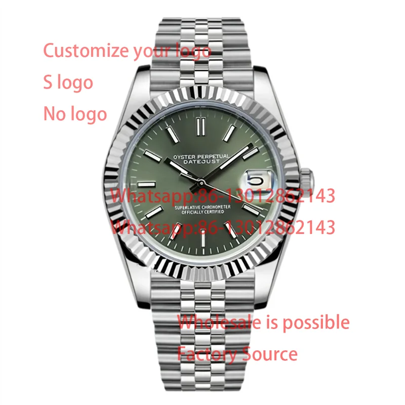 

WATCH MOD JUST MINT GREEN 39/36mm NH35 Automatic Mechanical Sapphire High-end Luxury Business Journal Luminous Waterproof