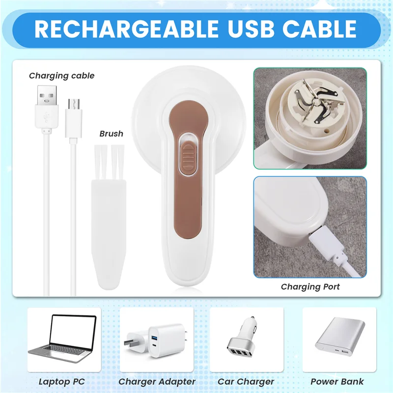 A94E-전기 린트 리무버 무선 충전식 퍼즈 면도기 의류 스웨터 패브릭 면도기 알약 리무버 린트 펠렛