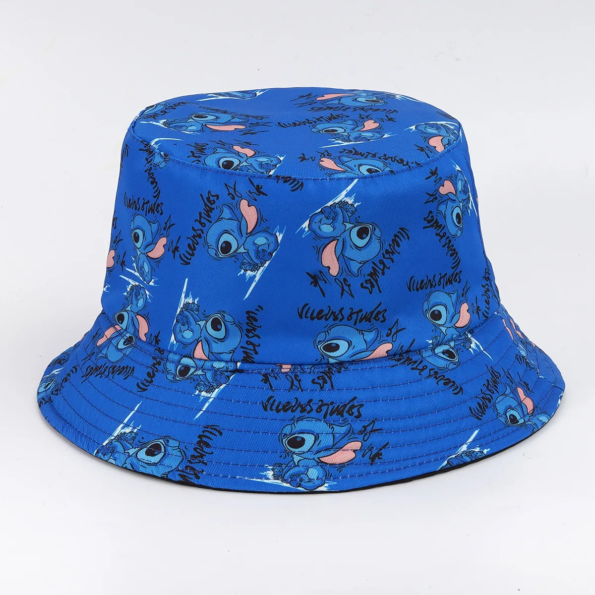 Stitch Hat New Cartoon Printed Fisherman Cap Spring and Autumn Male Outdoor Sun Protection Fashion All Women Basin Trend