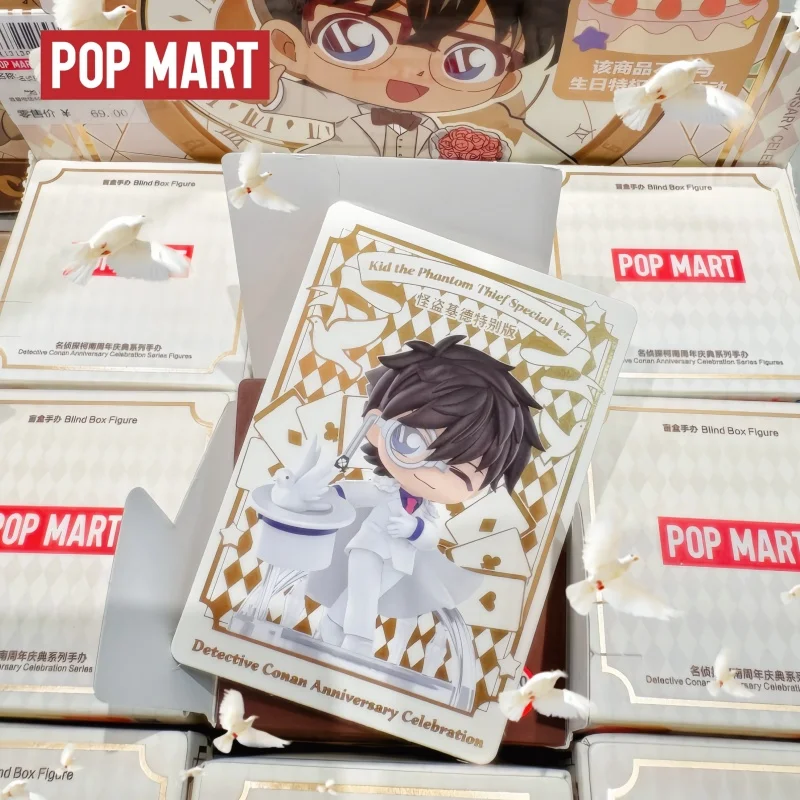 

POP MART Detective Conan Anniversary Confirmed Blind Box Figure Trendy Toy Desktop Ornament New Year Gift For Anime Collectors