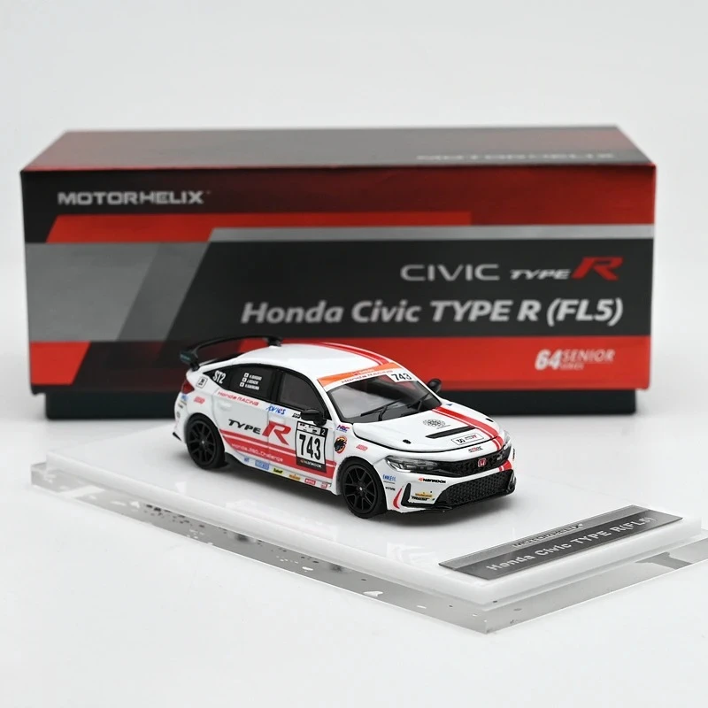 MH 1:64 Type R Civic FL5 Legering Motorvoertuig Diecast Modellen Auto Speelgoed Collectie Jongen Kerstcadeaus
