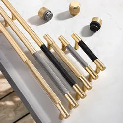 Creative Cabinet Handle Modern Nordic Wardrobe Door Knob Knurled Drawer Handle Extended American Aluminum Alloy Cabinet Handle