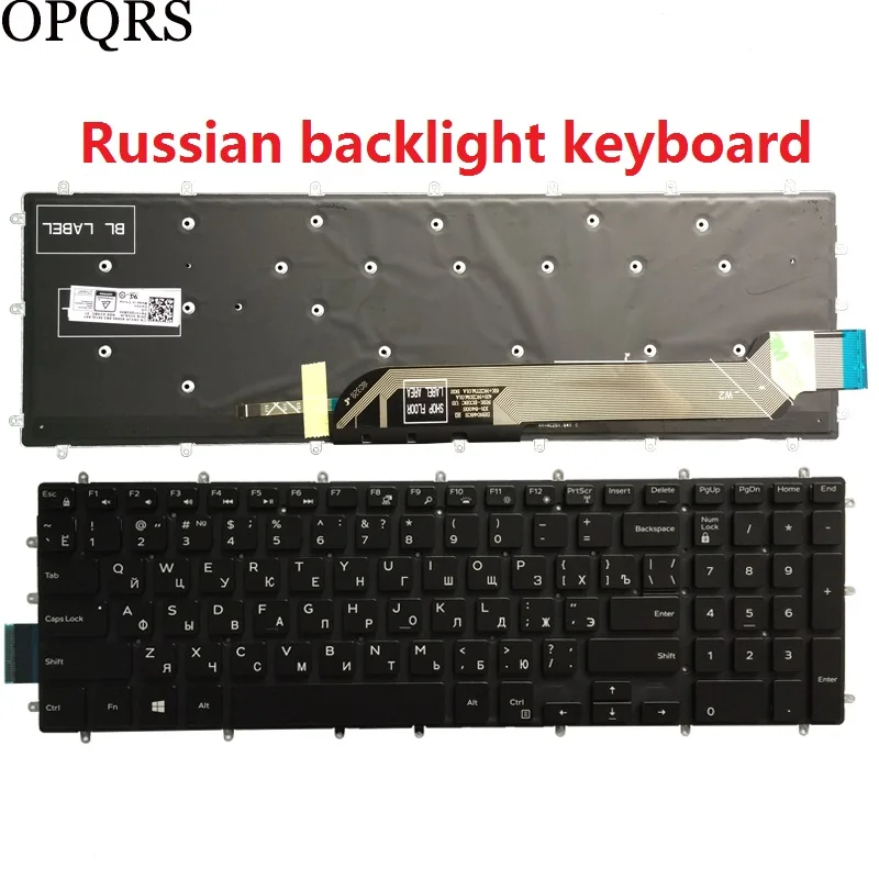 For DELL Inspiron 15 5565 5567 5570 5590 5587 5575 5770 5775 7566 Laptop Keyboard Russian RU/UK/US/Spanish SP/Latin LA/Brazil BR