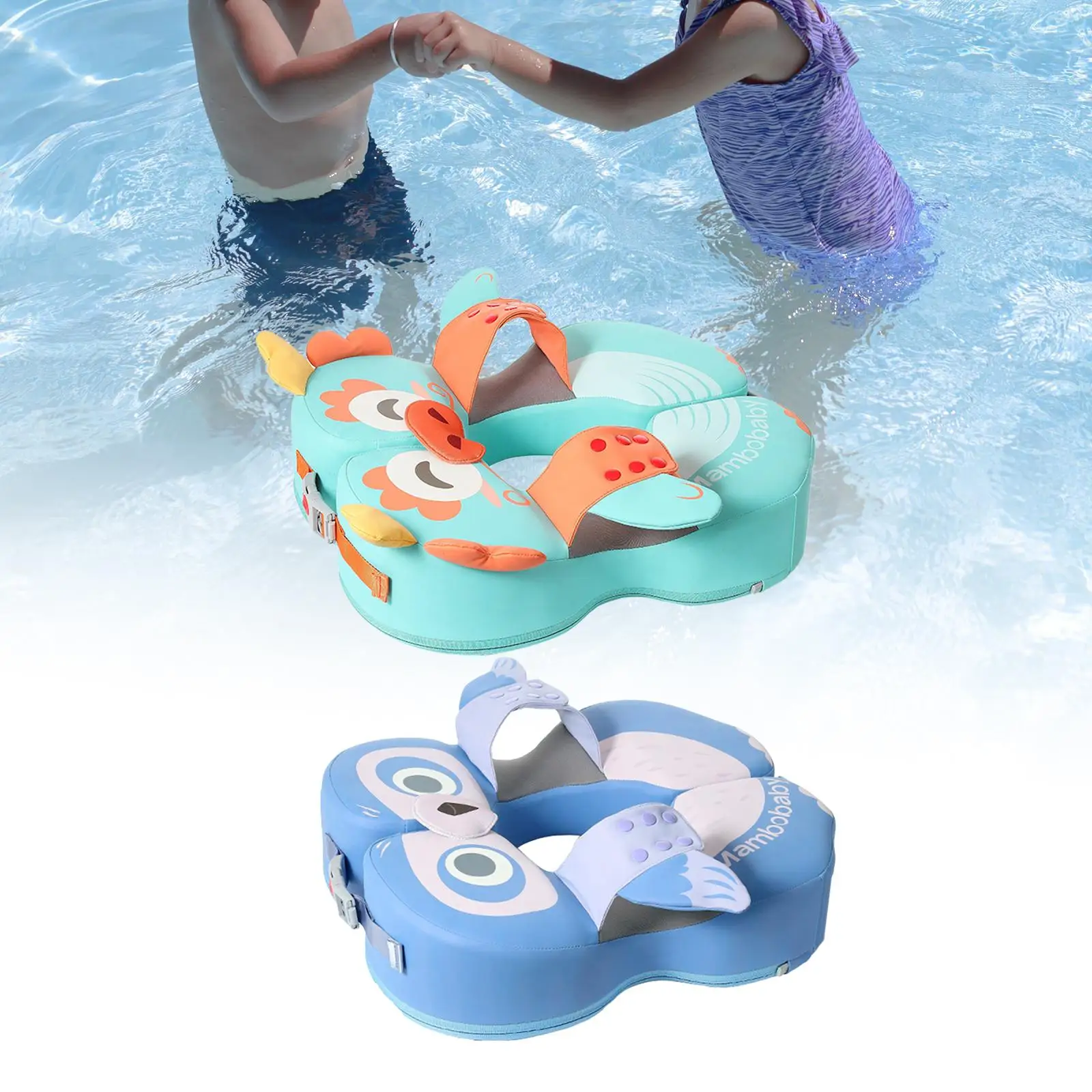 Não inflável Float Swim Trainer, acessórios bonitos para banheira portátil, anel de natação para crianças, bebês meninos e meninas, crianças e bebês