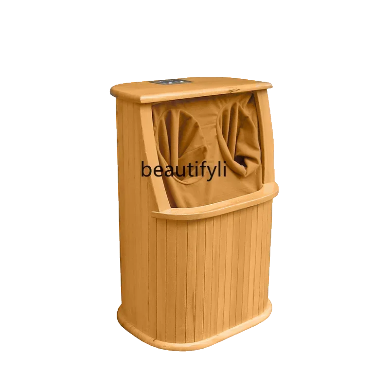 

Foot Bath Wooden Barrel Graphene Home Intelligent Adjustment Steaming Bucket Foot Massage Physiotherapy Bath Pedicure Tub