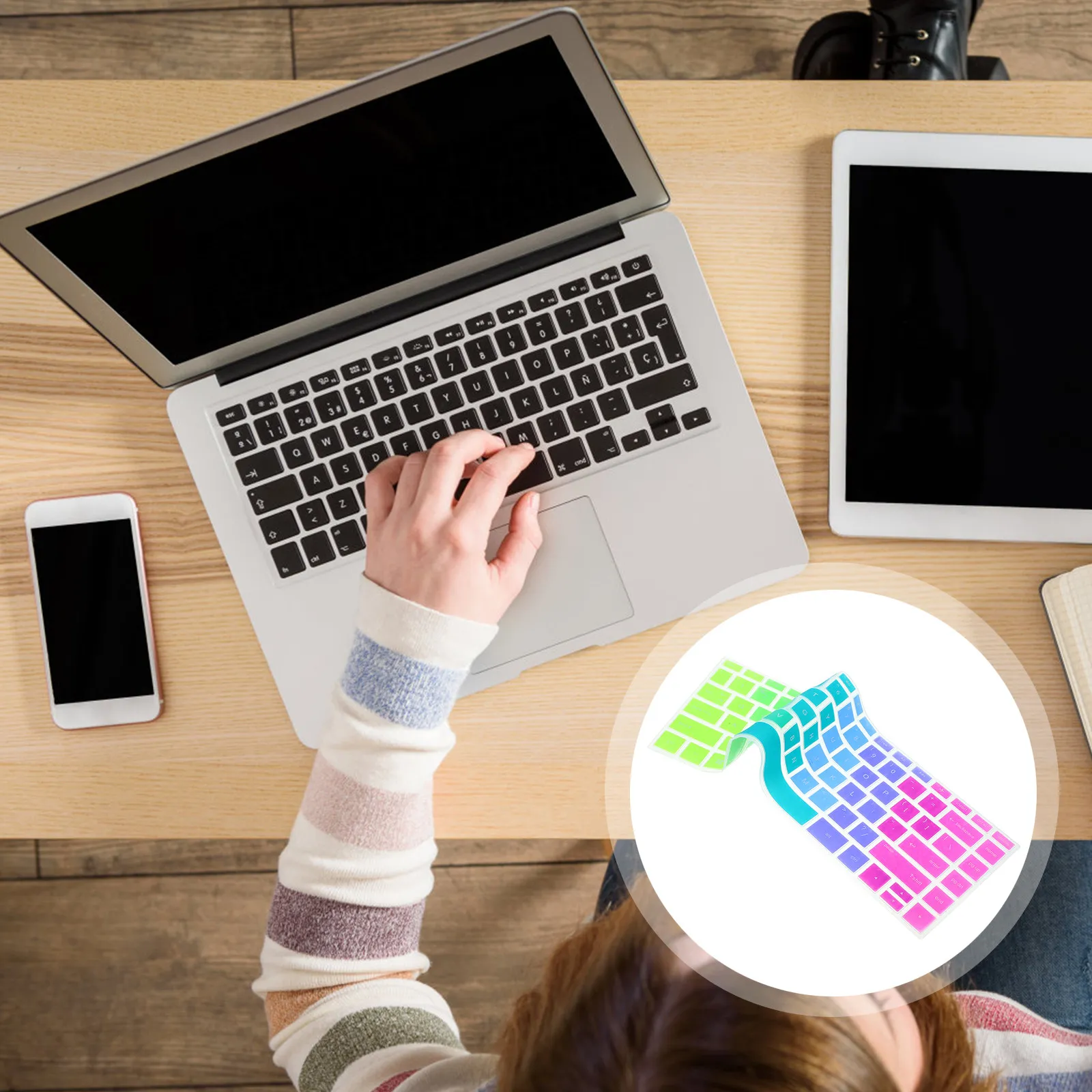 

Чехол для клавиатуры ноутбука, совместимый с Pavilion 14, силиконовый защитный чехол для клавиатуры, полное покрытие, защита от пыли и проливающихся жидкостей, для комфортного набора текста