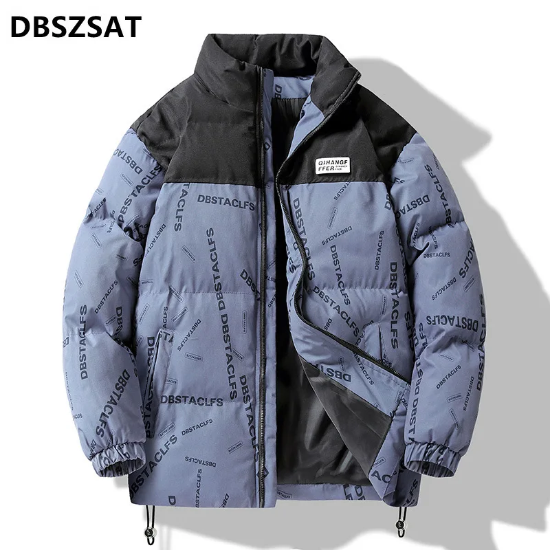 2022 New Winter Couple Jacket Thick Warm Windbreakers Puffer Jacket Men Korean Fashion Bread Clothes Winter Padded Jacket Women