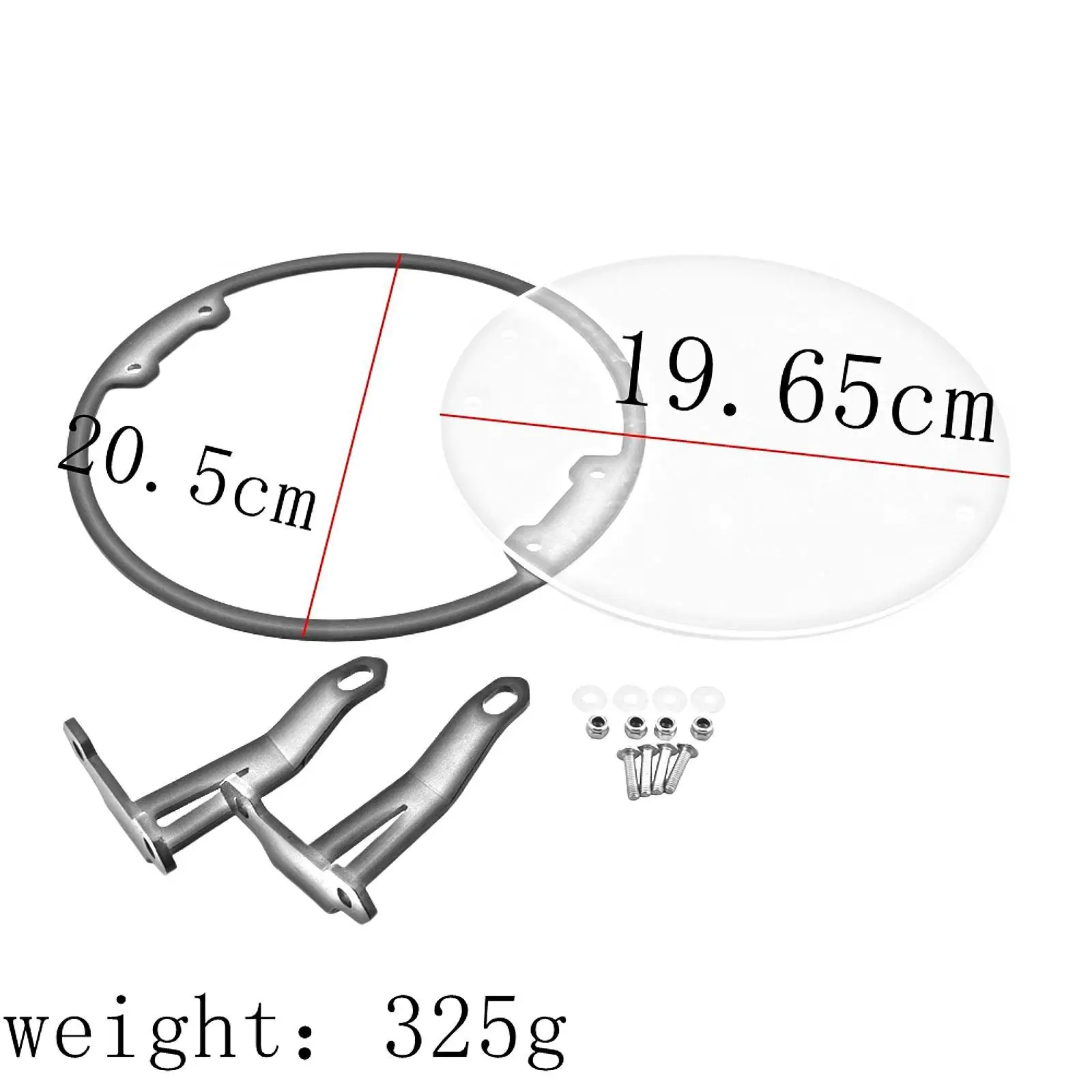 Front Headlight Guard Diameter 8inch for Husqvarna Vitpilen 401 18-22