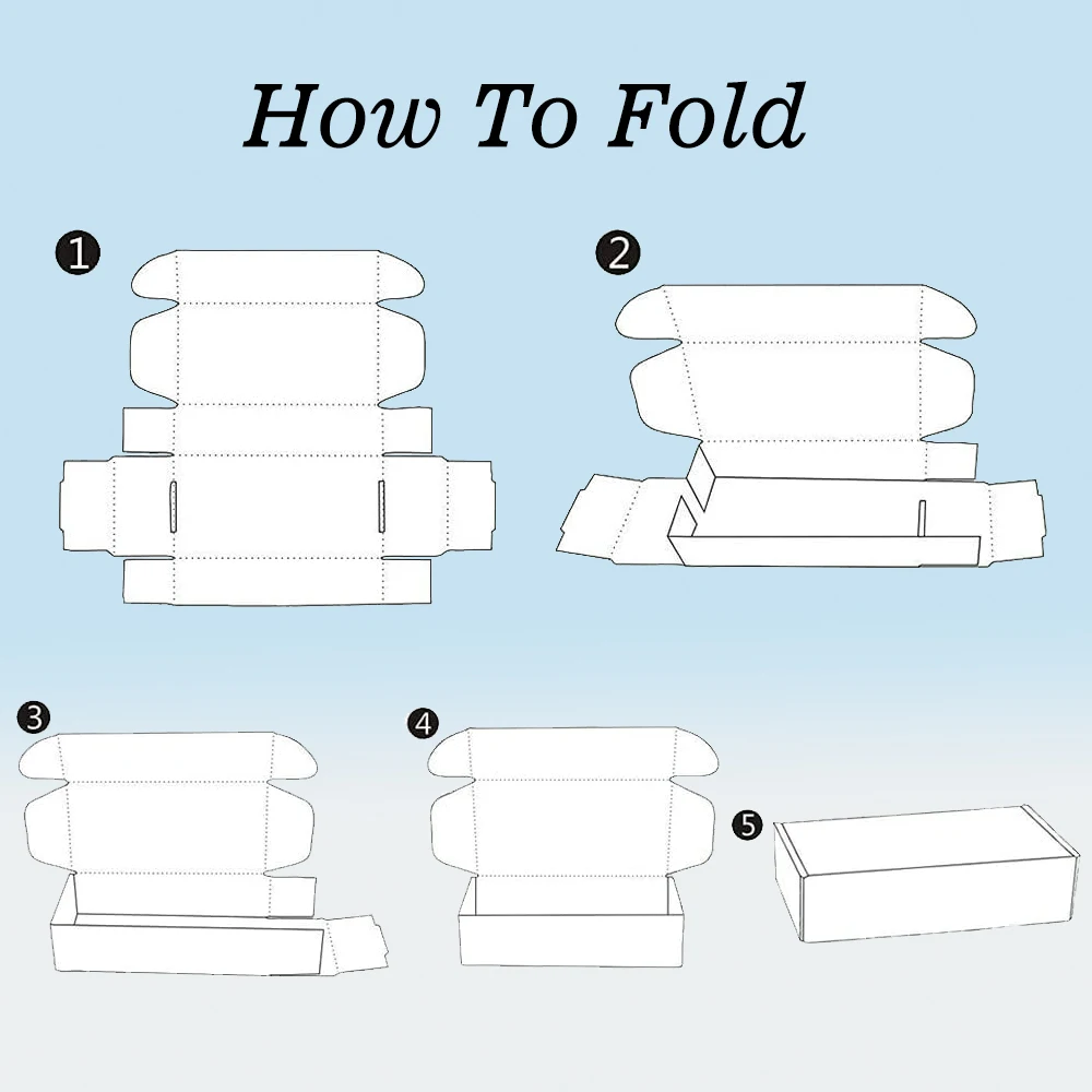 Nunify 10 قطعة شعار مخصص صناديق ورقية قابلة للطي مزدوجة الوجهين مع شعار موضة شعر مستعار علبة التعبئة والتغليف حزمة الشعر تخزين وصناديق الهدايا #6