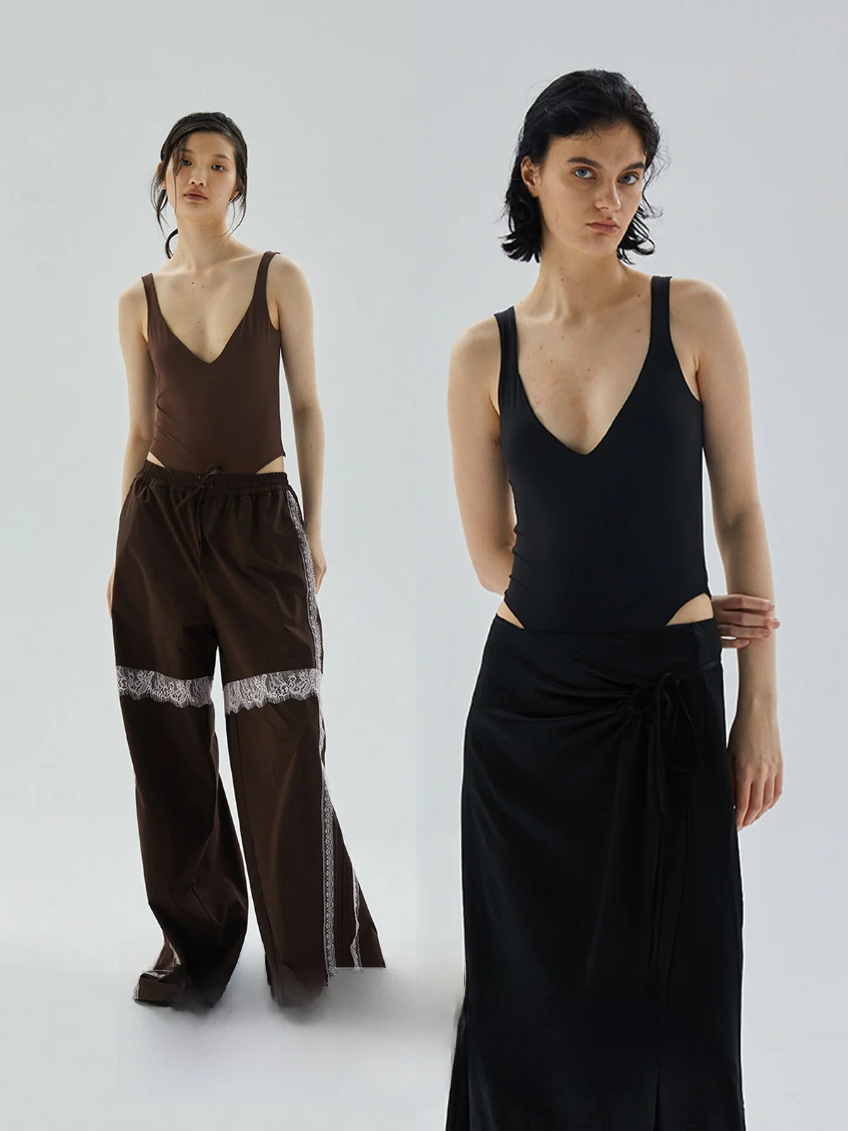 

Повседневный V-образный комбинезон-боди с квадратным вырезом, базовый, универсальный, облегающий, простой, для отдыха, для молодых женщин