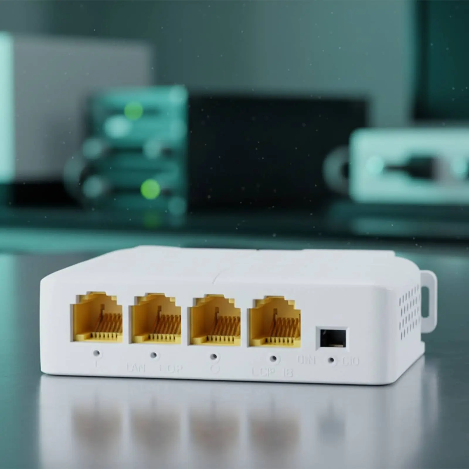 4 Port Power over Ethernet Extender Long Distance Extension Network Equipment for Security Camera Setup