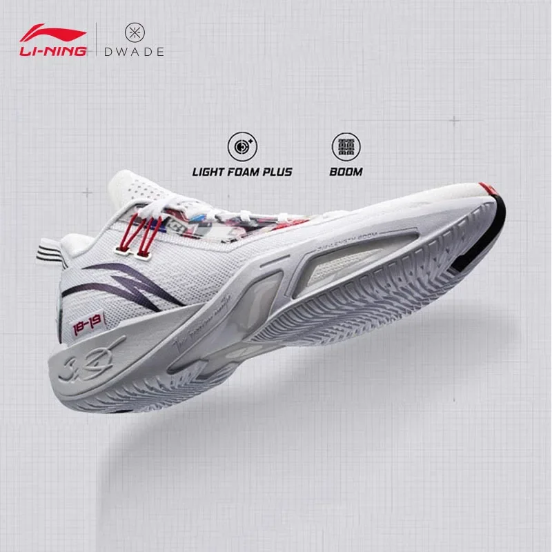 

LI-NING Basketball Shoes WADE FISSION 9 Breathable Sports Shoes Professional Sneakers ABPU003