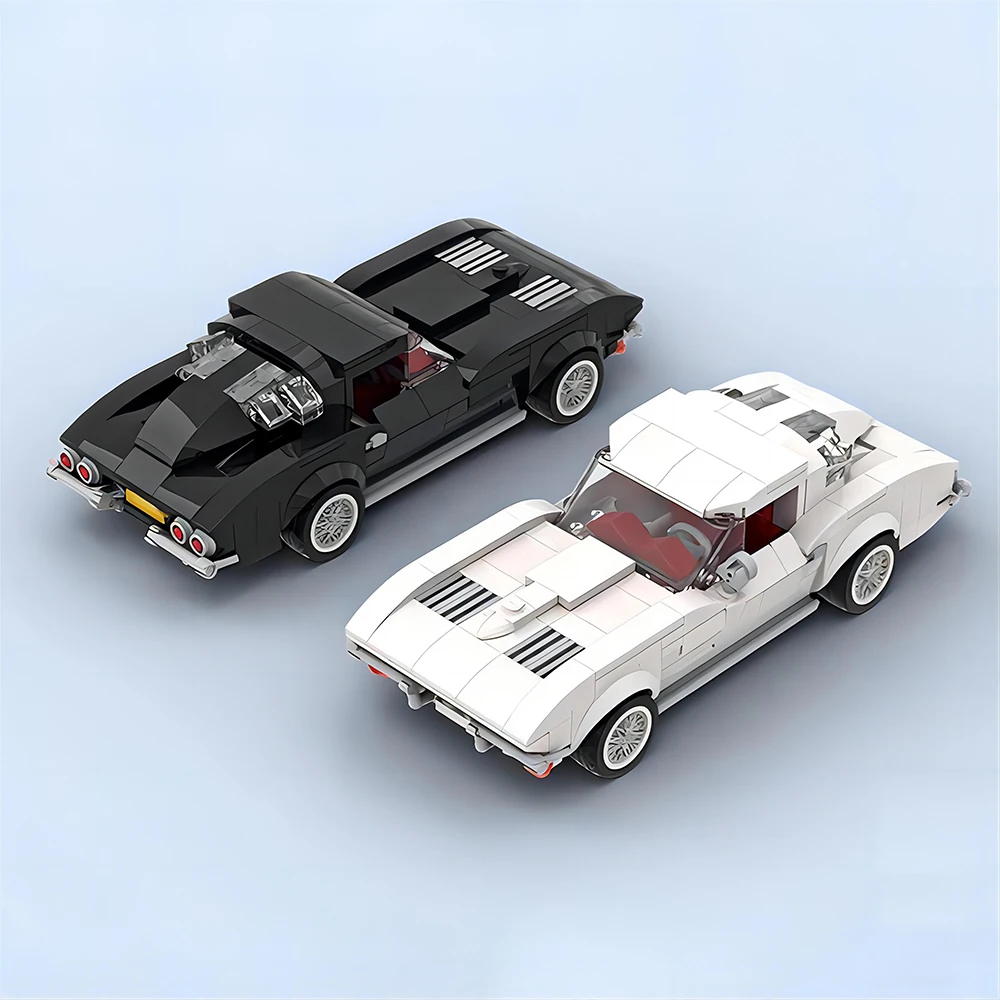 363PCS MOC Speed Champion 1963 CSR City Car Famous Brand Sports Car Model Technology Building Blocks DIY Children’s Toy Gift