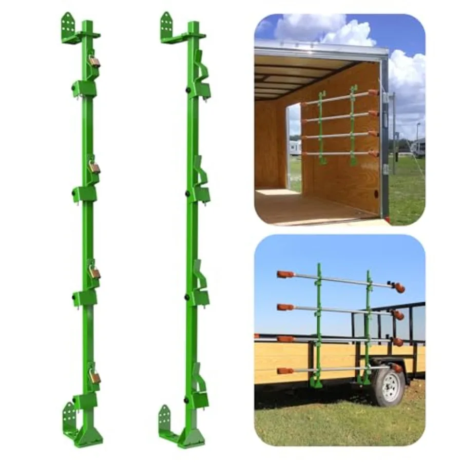 

Стойка для поедания сорняков для открытых или закрытых прицепов с 4-х местом для хранения триммеров Прочный держатель газонокового оборудования для ландшафтных грузовиков S