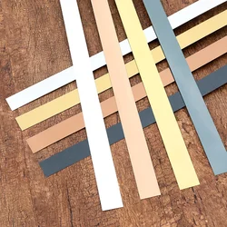 1 Roll Wall Sticker Edge Strips Decorative Living Room Stainless Steel Background Wall Tile Strip Edge Trim for Ceiling Edging