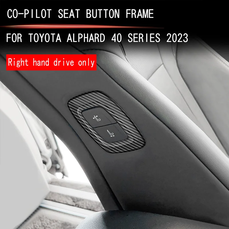 

FOR 2023 Toyota ALPHARD VELLFIRE 40 Series Front Passenger Seat Button Frame Automotive Interior Modification