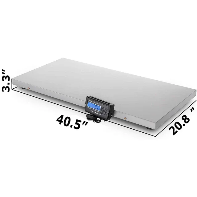 zz Max 300kg 660lb Plataforma Grande 40,5 * 20,8 polegadas LCD Balança de Peso Animal