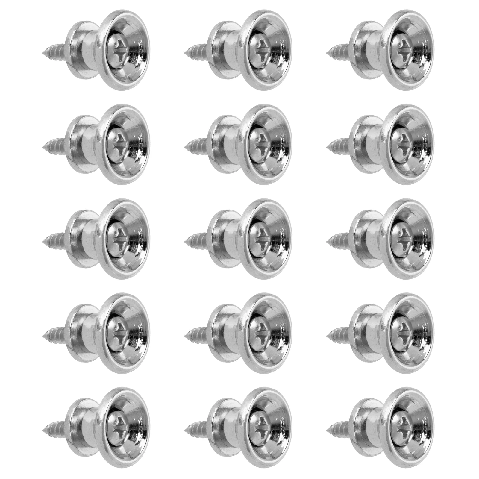 

15pcs Guitar Strap Buttons Durable Metal Pegs For Acoustic Electric Guitars Bass Ukulele Strap Locks Nail Accessories Musical