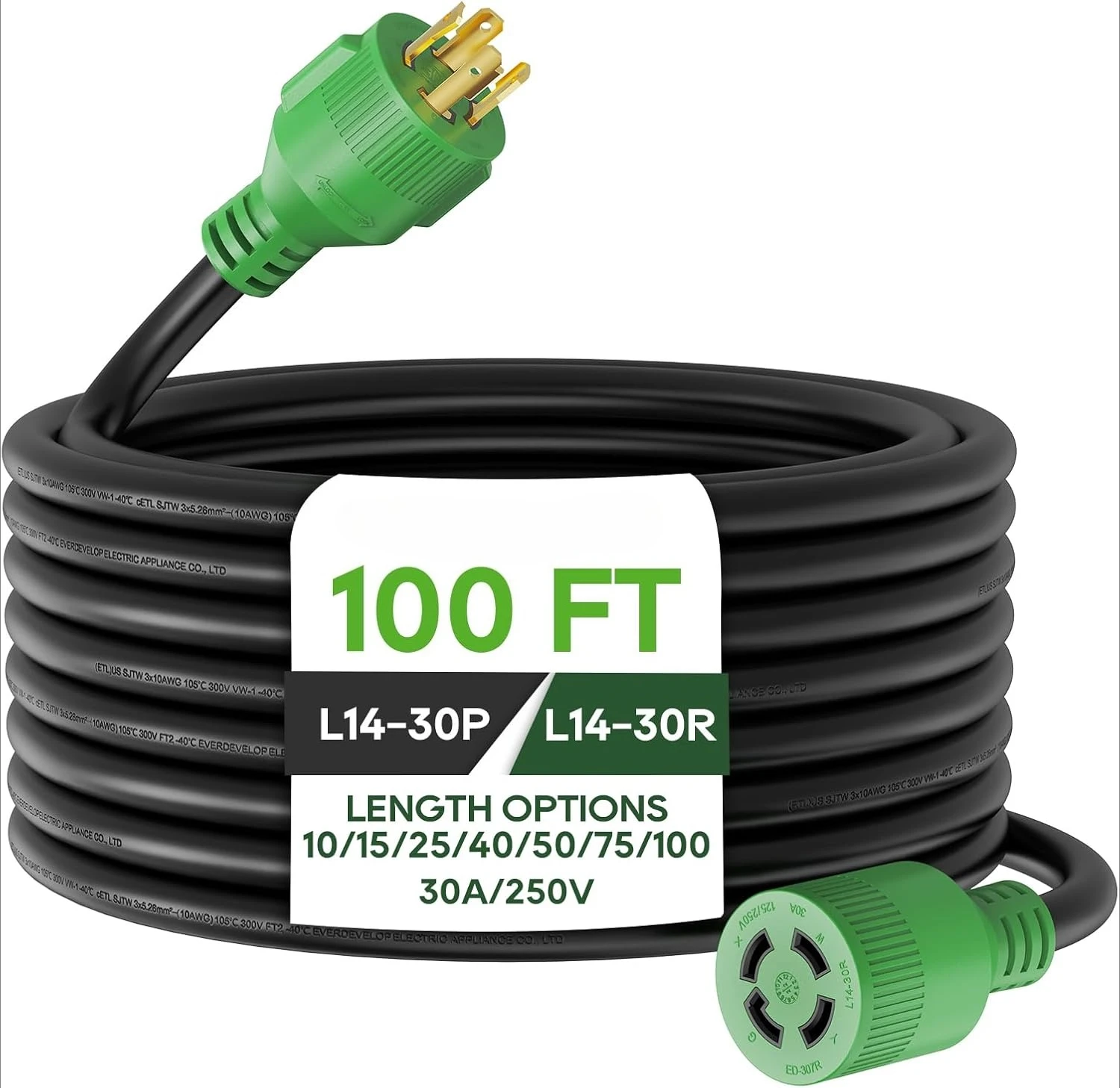 4 Prong 30 Amp 100 …