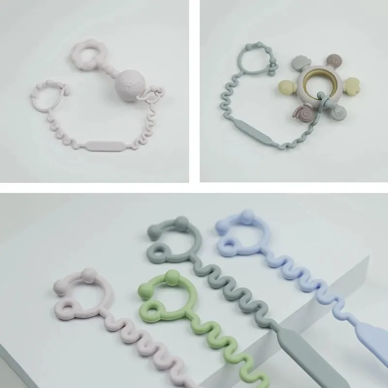 Baby Bottle Anti-Loss Chain Multi-Functional Silicone Anti-Rope Water Cup Pacifier Fixed Rope Baby Pacifier Anti-Drop Chain