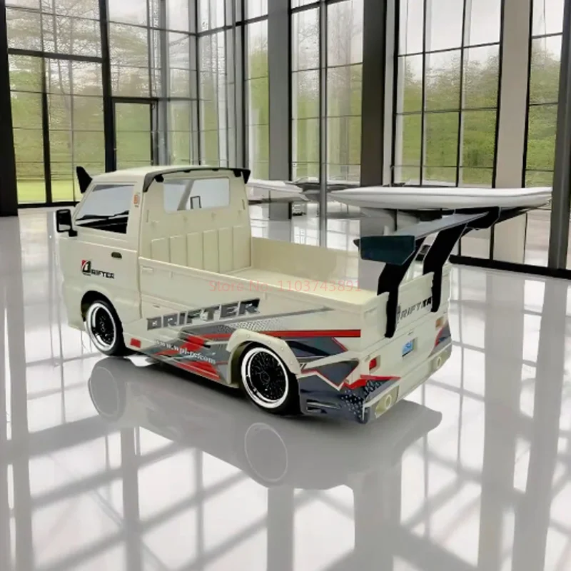 WPL D-14S escala 1:10 coche RC de perfil bajo juguete de Control remoto de deriva con Kit de carrocería vehículo de Control remoto de proporción completa