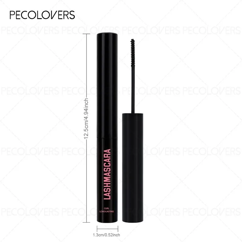 Mascara a tubo nero impermeabile e resistente al sudore, ciglia spesse, cosmetici naturali e duraturi per gli occhi