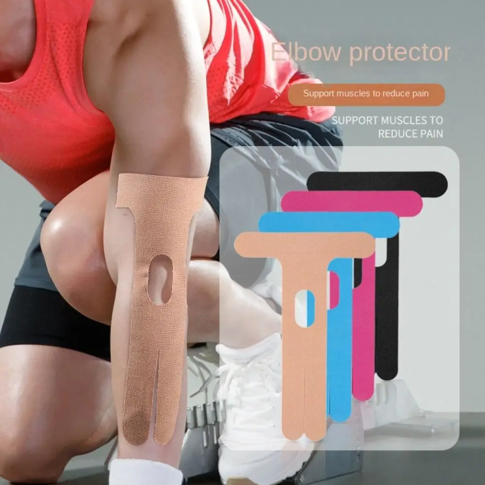 Waterproof Breathable Cotton Kinesiology Tape Pre-slit Muscle Effect Tape On Elbow Muscle Support Elastic Sports Tape Reduce