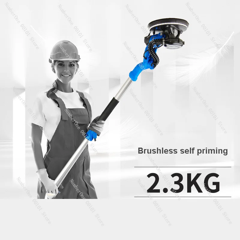 Wall Grinder Putty Powder Polishing Long Pole Wall Polishing Machine Sandpaper Machine Light Strip Illumination Equipment