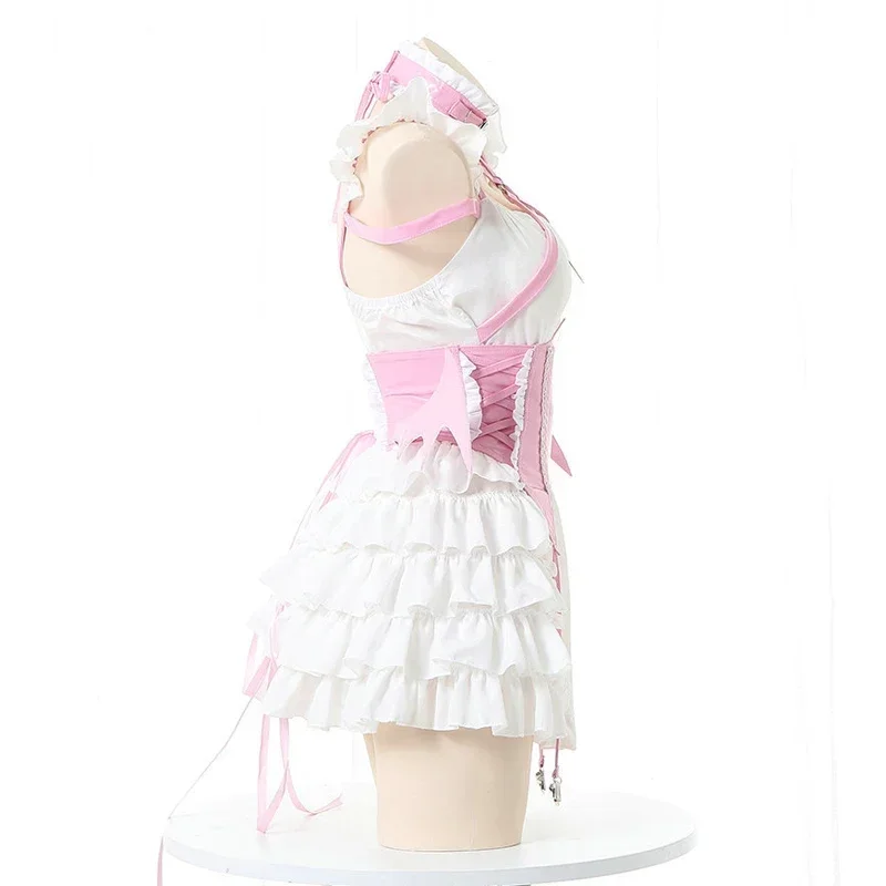 FC6Anilv أنيمي فتاة لوليتا فستان خادمة موحدة تأثيري النساء هالوين أجنحة الشيطان قزم زهرة الجنية زي وتتسابق @ FC8!