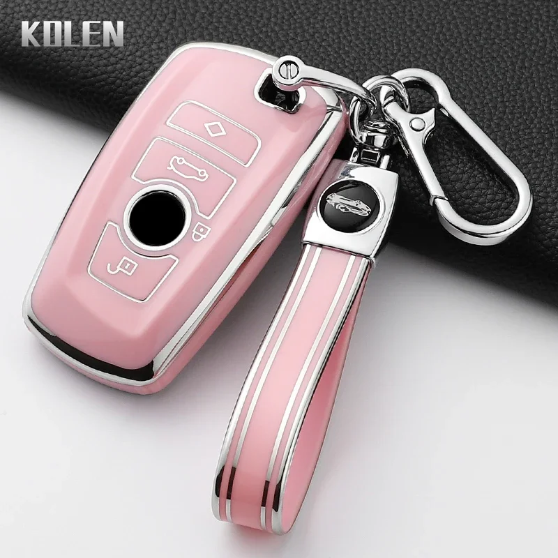 Für BMW 1 3 5 7 Serie X1 X3 X4 X5 F10 F15 F16 F20 F30 F18 F25 M3 M4 Mode TPU Auto Smart Key Fall Abdeckung Geschützt Schlüsselbund Fob