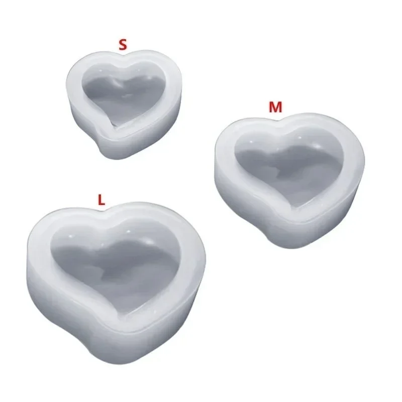 1 / 3Pcs Heart Shape Silicone Mold