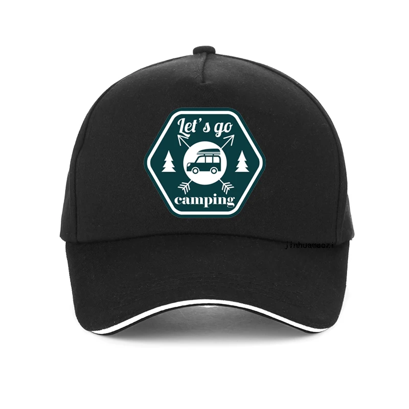 Let's Go Camping baseball cap outdoor camping man caps Unisex adjustable Leisure snapback hat