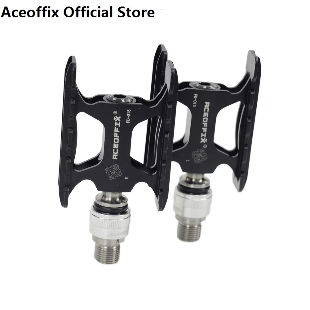 

Aceoffix Ultralight Bicycle Pedals for Brompton, JAVA Fnhon, Quick Release Adaptors Pedal for MKS, Eazy Pedals