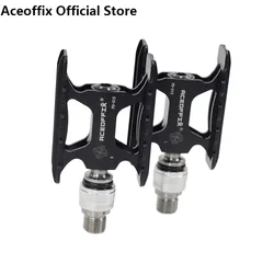 Aceoffix Ultralight Bicycle Pedals for Brompton, JAVA Fnhon, Quick Release Adaptors Pedal for MKS, Eazy Pedals