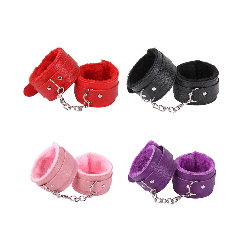 

PU Leather Handcuffs Sex Bondage Handcuffs Restraint Exotic Bracelet BDSM Female Porn Adult Sex Toy Wrist Hand Cuffs Product