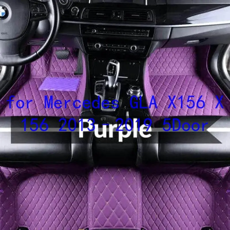 Tapis de sol de voiture en TPE pour Mercedes GLA X156 X156 2013–2019 5 portes, imperméables, toutes saisons, revêtements automobiles à couverture complète 62w734