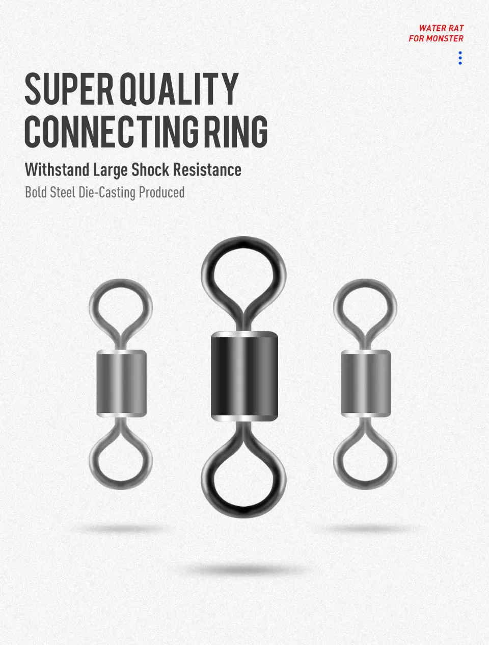 Kingdom Fishing Lures Sinking Floating 70mm 90mm High Density ABS Foam Mouse Shape Balance Far Casting Artificial Hard Swim Bait – Detail 16