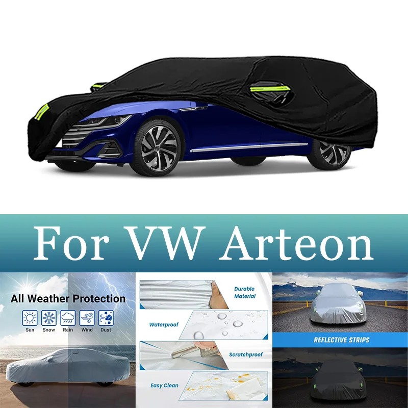 

Для VW Arteon автомобильный чехол водонепроницаемый от града, защита от дождя и царапин, солнцезащитный козырек, ветрозащитный, пылезащитный, автомобильные аксессуары