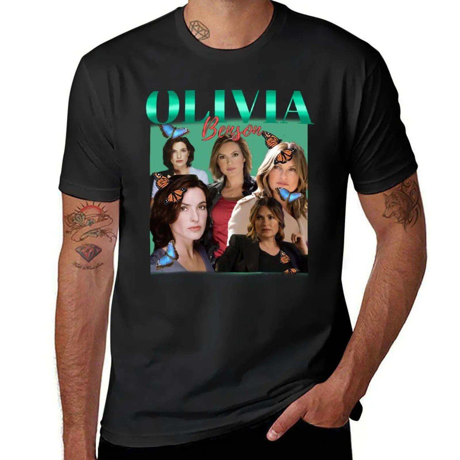 

Law & Order Icon: Olivia Benson's Graphic Story on Exclusive Gear T-Shirt quick-drying sports fans vintage mens t shirts pack