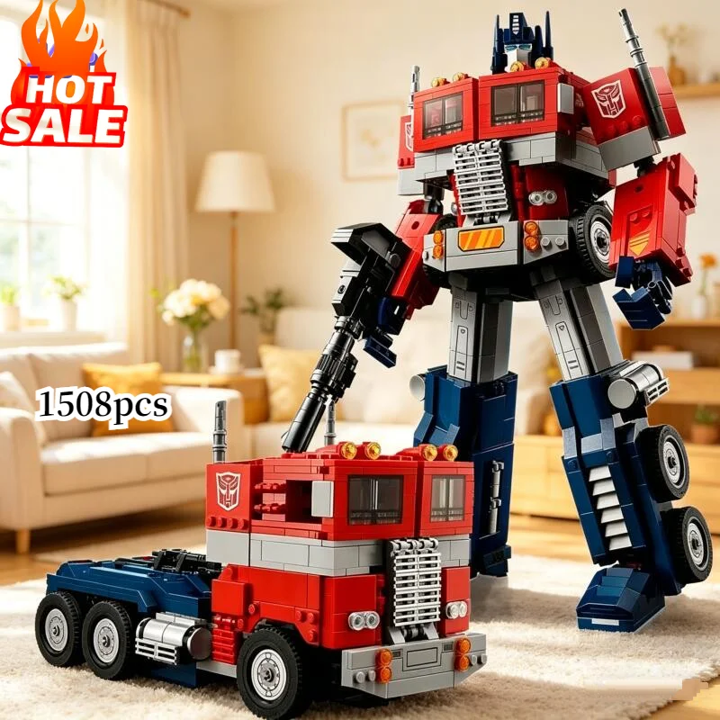 Big Sale 1508pcs 10302 Truck Transformationed Autobot Deformation Optimus Prime Movies Robot Car Building Blocks Gifts